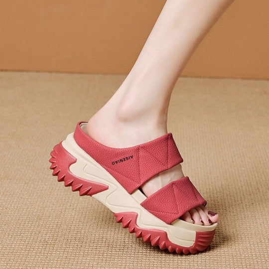 Damen Komfortable und modische Sandalen mit gepolsterter Sohle EB