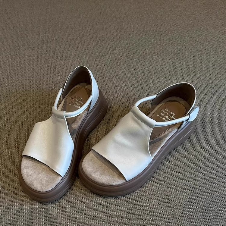 Damen bequeme Sandalen mit elastischem Riemen und komfortablem Fußbett EB