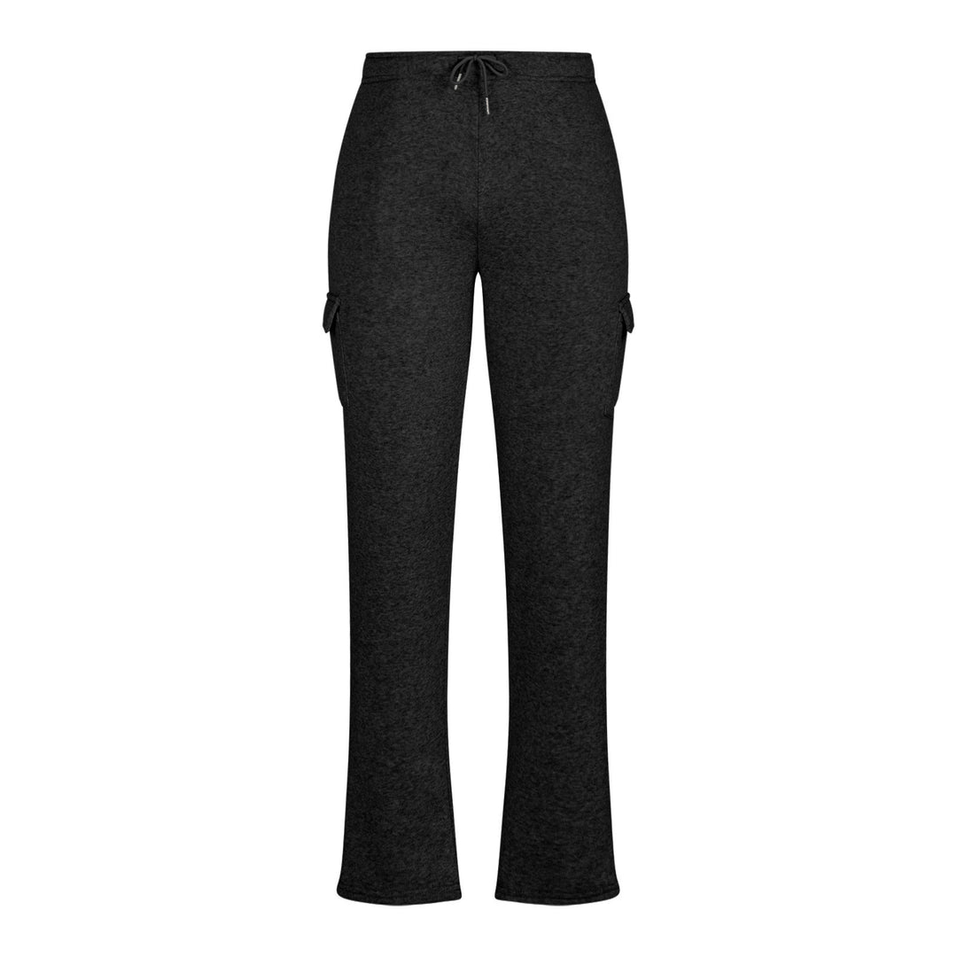 Damen nan weiche Cargo-Jogginghose mit Kordelzug und Seitentaschen EB
