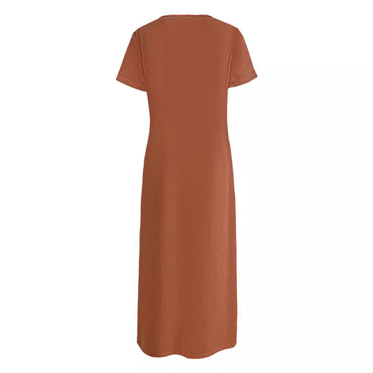 Damen Maxikleid mit grafischem Druck EB