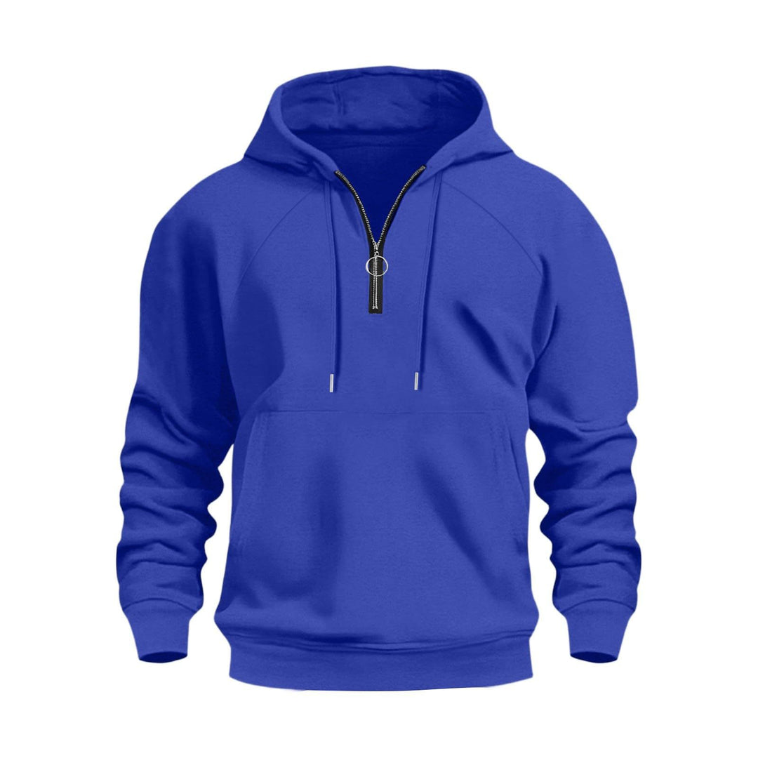 Herren funktionale Kapuzenpullover mit halbem Reißverschluss EB