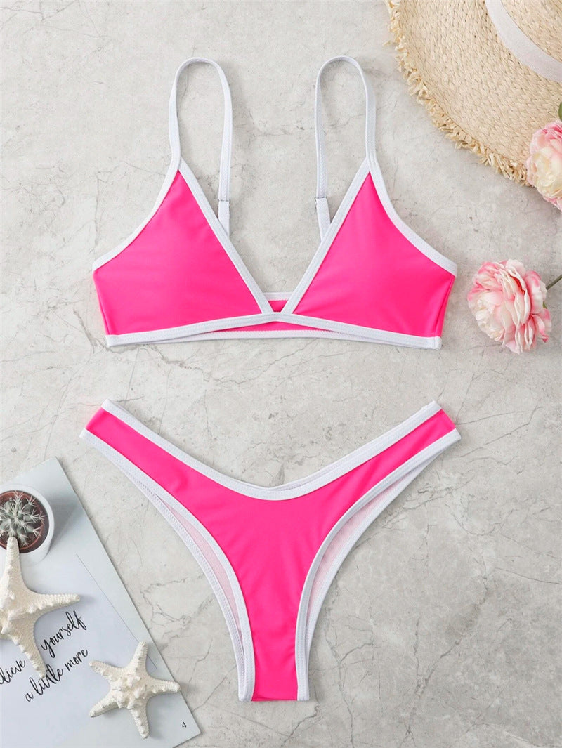 Damen Triangel-Bikini mit eleganter Naht und sportlichem Schnitt EB