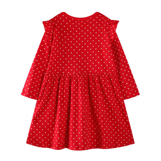 Mädchen Freizeitkleid mit festlichem Rentier-Design EB
