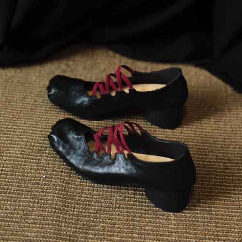 Damen Elegante Schnürschuhe mit ausgefallenem Design und hochkanntiger Zehenpartie EB