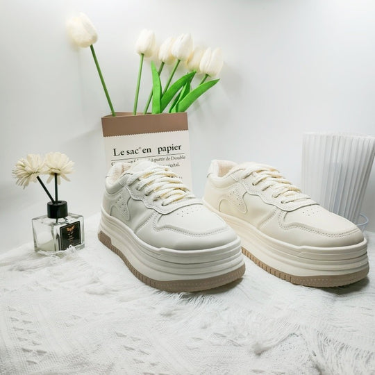 Damen Modische Sneaker mit dickem Komfortprofil EB