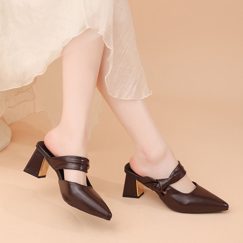 Damen Slingback High Heel Schuhe mit elegantem Riemchen EB