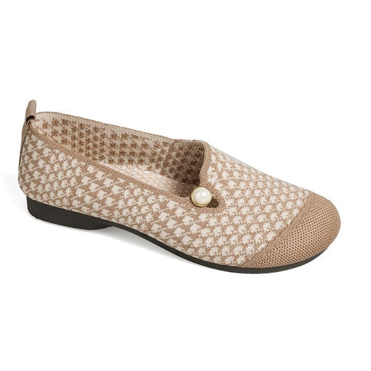 Damen Komfortable Slipper mit modischem Strukturmuster EB
