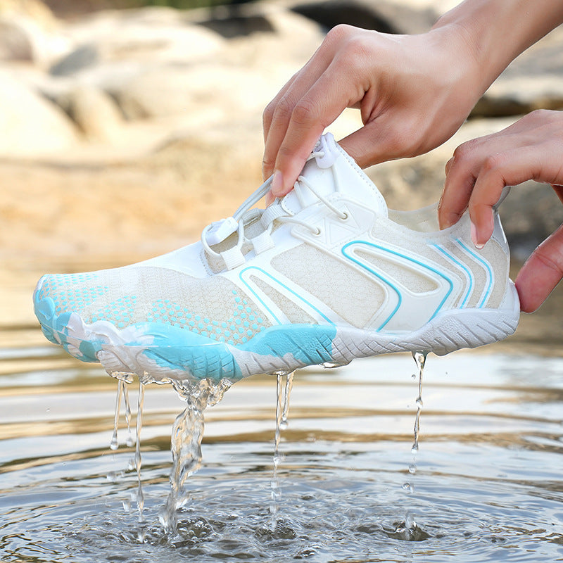 Damen Sportliche Wassersportschuhe mit atmungsaktiver Struktur und flexiblem Schnellschnürsystem EB
