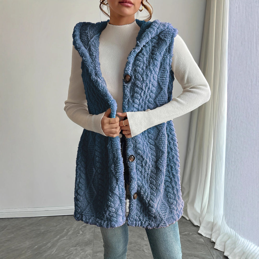 Damen kuschelige Longweste EB