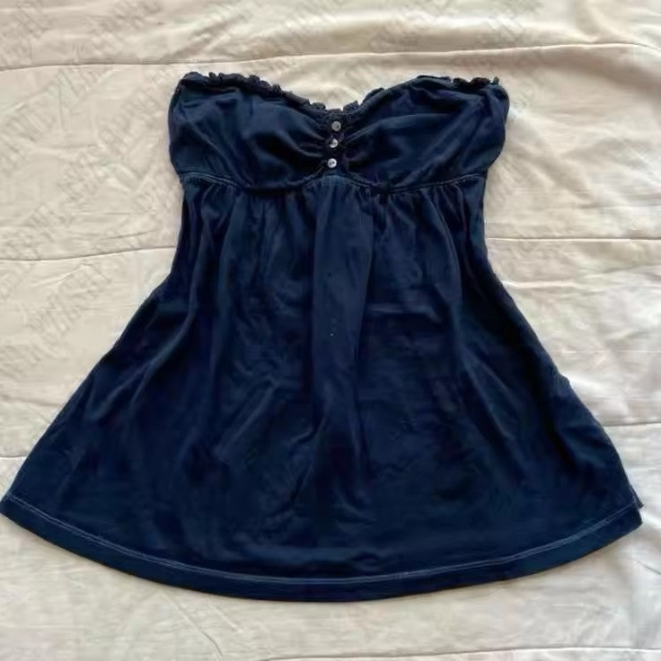 Damen Wickelkleid mit Rüschen und Karomuster EB