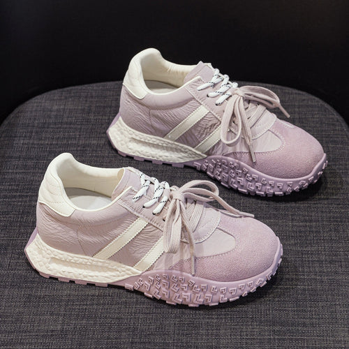Damen Sportliche Sneakers mit atmungsaktivem Obermaterial und innovativer Profilmusterung EB