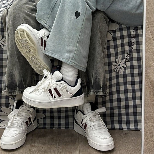 Damen Sneakers im sportlichen Retro-Stil mit atmungsaktiver Mesh-Oberfläche EB