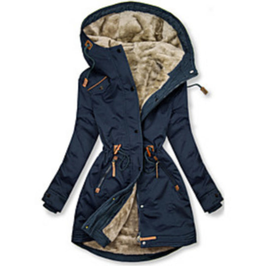 Damen Wintersaison Parka mit warmer Fleece-Fütterung EB