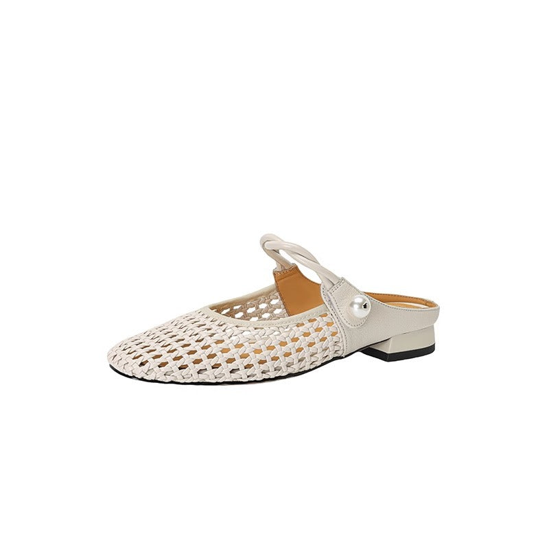 Damen Ballerinas mit elegantem Netzdesign und stylischem Riemchen EB