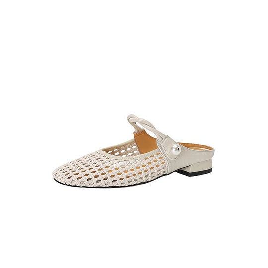 Damen Ballerinas mit elegantem Netzdesign und stylischem Riemchen EB