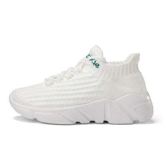 Damen Sportliche Strick-Sneaker mit rutschfester Sohle und einzigartigem Farbdesign EB