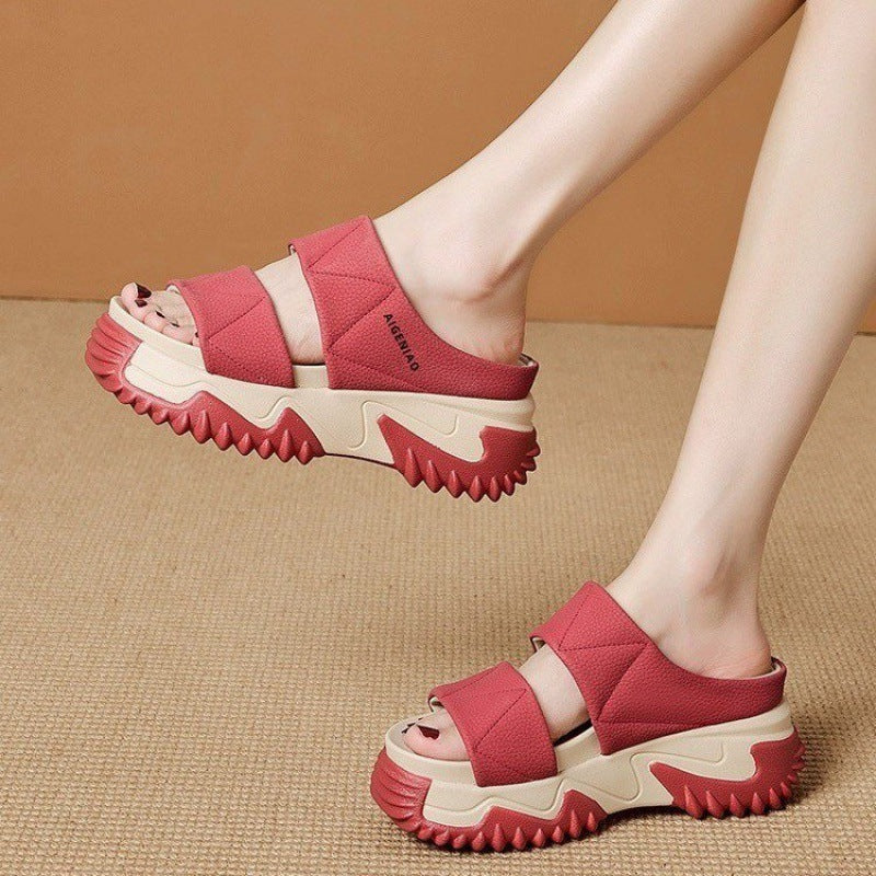 Damen Komfortable und modische Sandalen mit gepolsterter Sohle EB