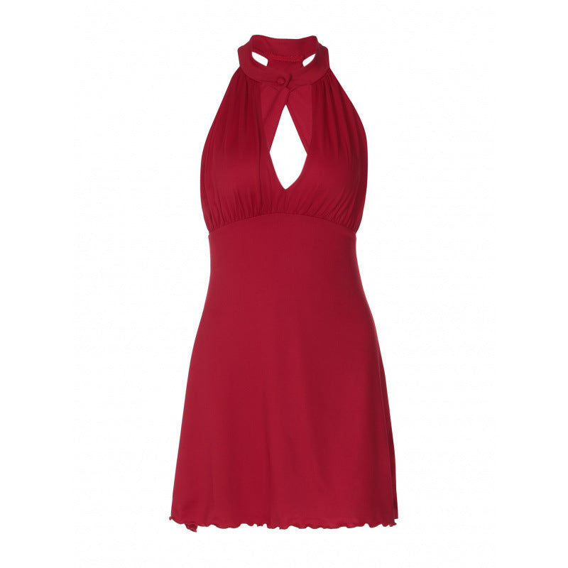 Damen Neckholder Sommerkleid EB