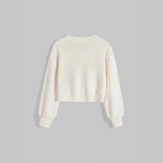 Damen Strickjacke mit kunstvollem Sonnen- und Sternenstick EB