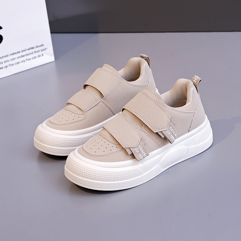 Damen Sneakers mit praktischem Klettverschluss und modischer Plattform EB