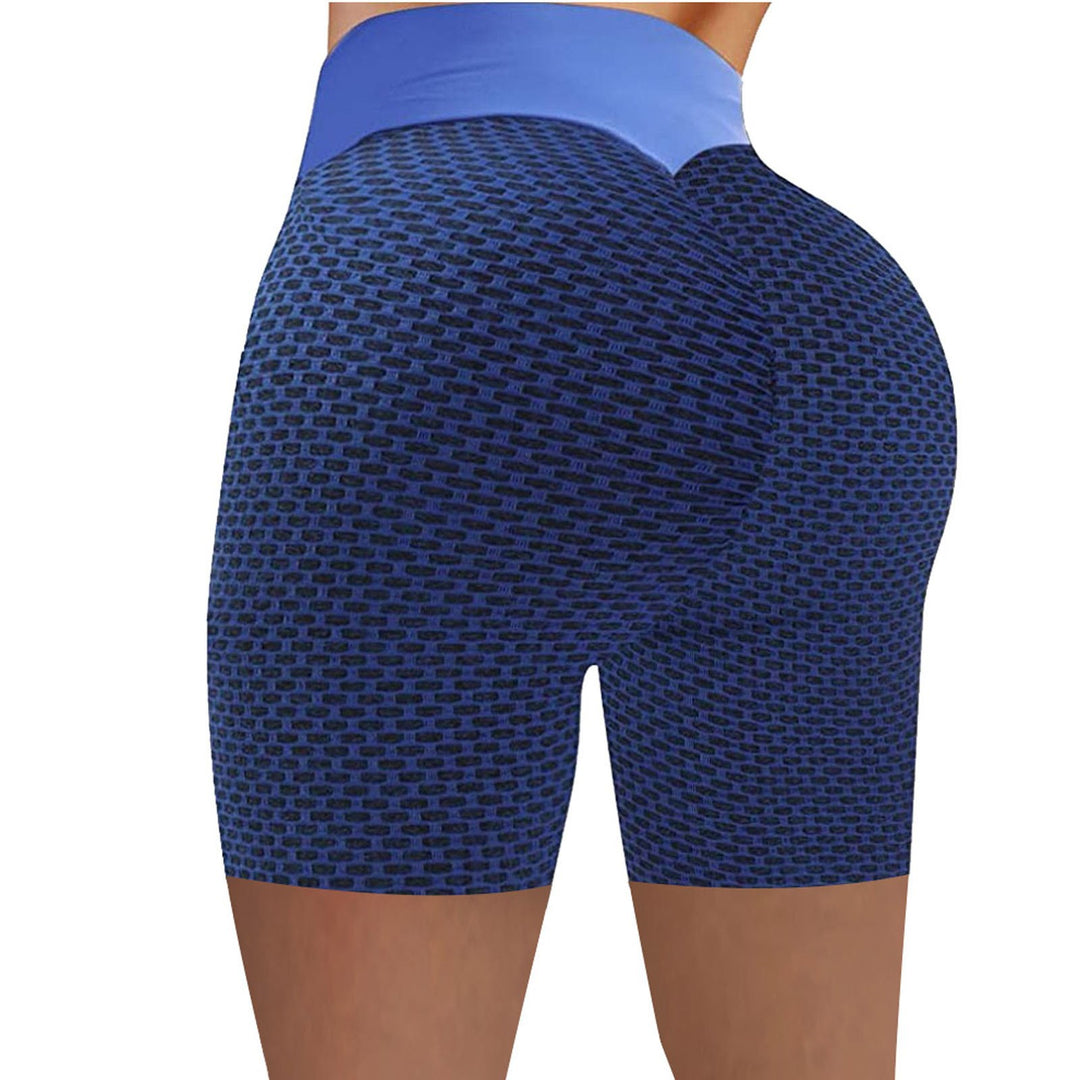 Damen sportliche Kompressionsshorts mit hohem Bund und atmungsaktivem Material EB