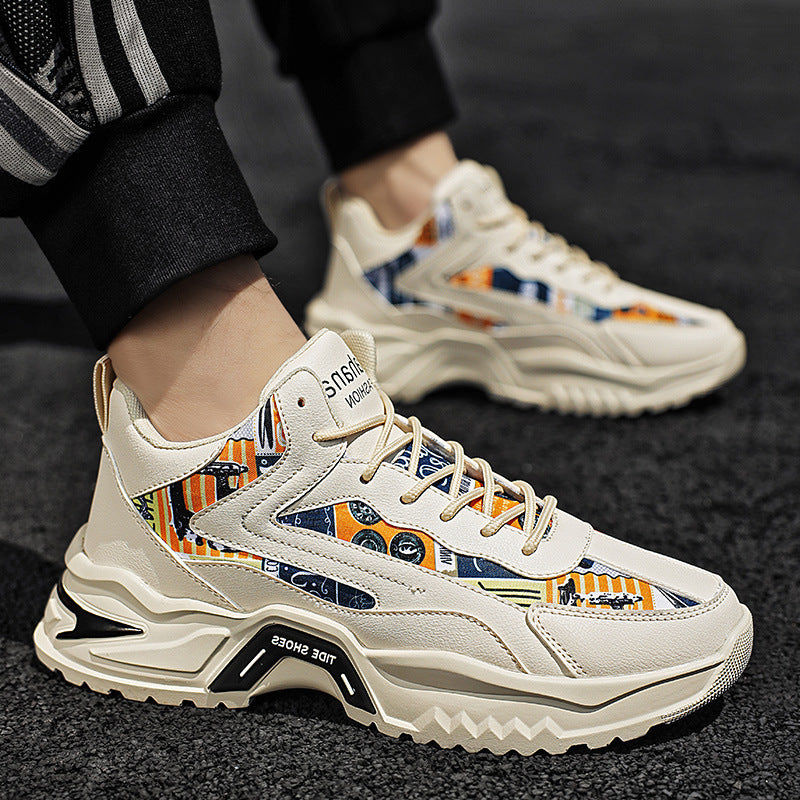 Damen moderne Sneakers mit auffälligem Print und dämpfender Laufsohle EB