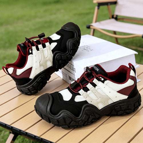 Unisex nan robuster Outdoor-Chunky-Sneaker mit verstärkter Zehenkappe, Schnellzug-Schnürung und griffiger Profilsohle EB