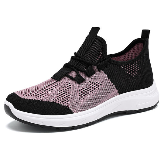 Damen Atmungsaktive und flexible Sport-Sneaker mit elastischem Schnürsystem EB