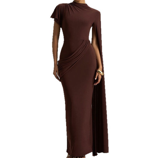 Damen Elegantes Kleid mit einzigartigem Drapierungsdesign EB