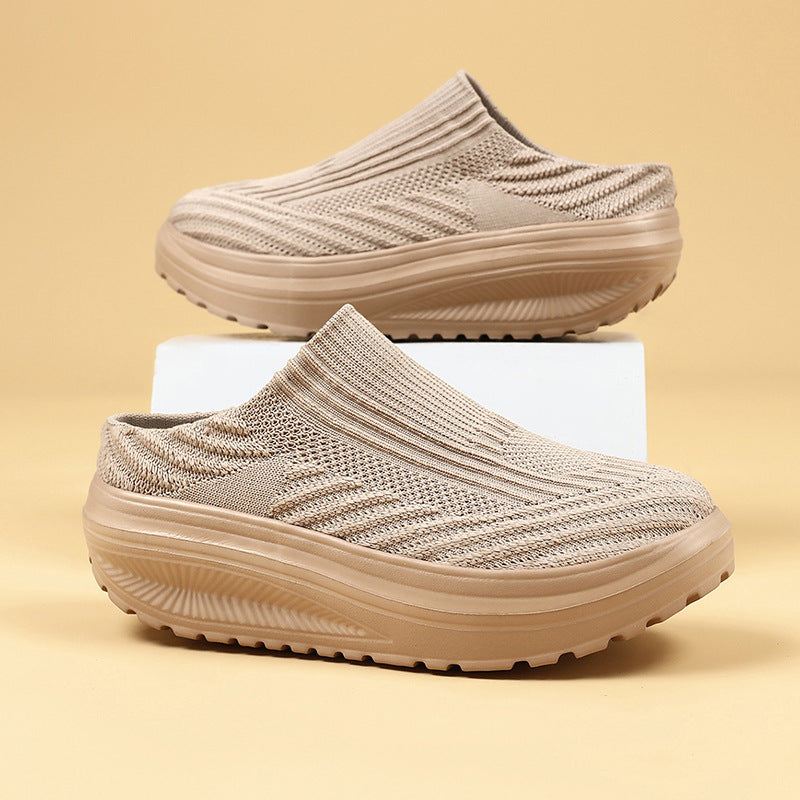 Damen bequeme Clogs mit atmungsaktivem Obermaterial und rutschfester Sohle EB