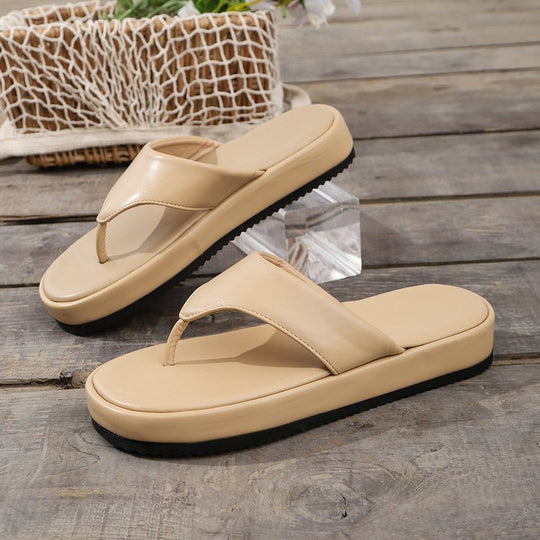Damen komfortable Zehentrenner Sandalen EB