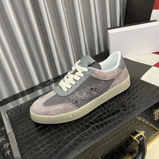 Damen Sneakers aus hochwertigem Leder und Wildleder mit modernem Design EB