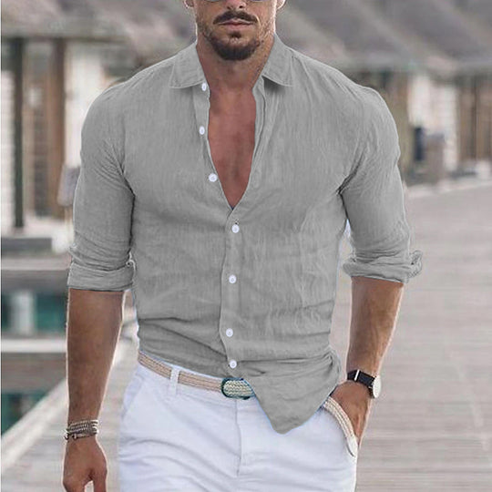 Herren Premium Hemd mit modernem Slim-Fit Schnitt und hautfreundlicher Textur EB