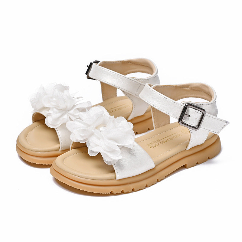 Mädchen Sommerliche Sandalen mit floralen Applikationen EB