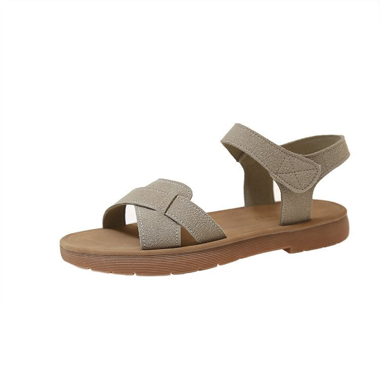 Damen modische Riemensandalen mit flexiblem Fußbett und verstellbaren Riemen EB