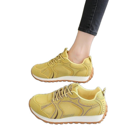Damen Atmungsaktive Sport Sneaker mit flexiblem Mesh-Obermaterial und rutschfester Sohle EB