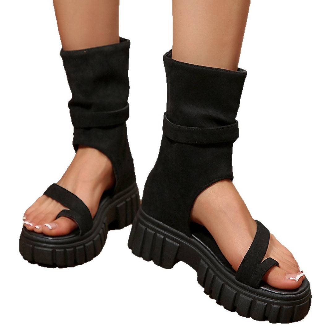 Damen Chunky Plateau-Sandalen mit flexibler Sohle EB