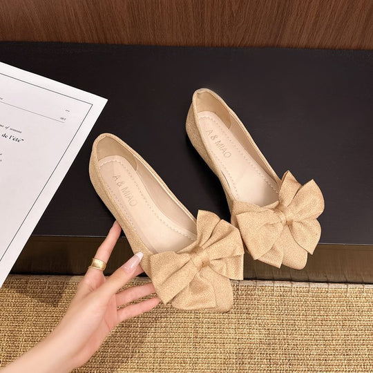 Damen Ballerinas mit dekorativer Schleifenapplikation EB