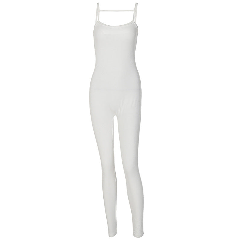 Damen Langärmeliger Jumpsuit mit schmalem Schnitt EB
