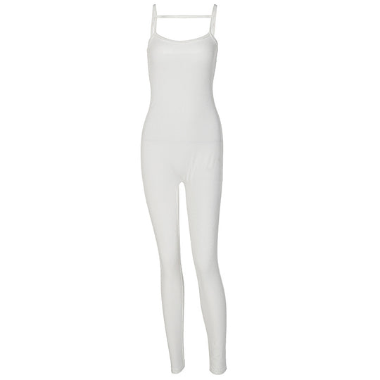 Damen Langärmeliger Jumpsuit mit schmalem Schnitt EB