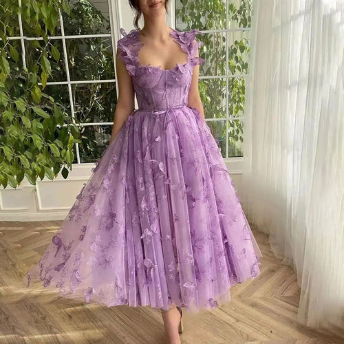 EB | Chic Schlitz Braut Party Strand Kleid