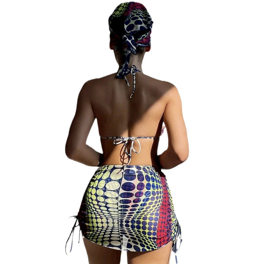 Damen Triangel-Bikini mit Rock EB
