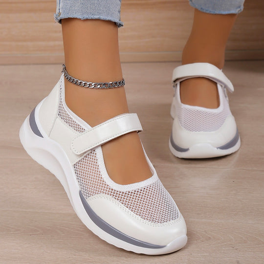Damen Sportliche Sneaker mit atmungsaktivem Mesh-Obermaterial EB