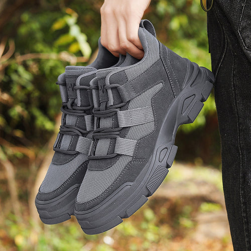 Damen Sportliche High-Top Sneakers mit dämpfender Sohle und atmungsaktiver Obermaterialstruktur EB