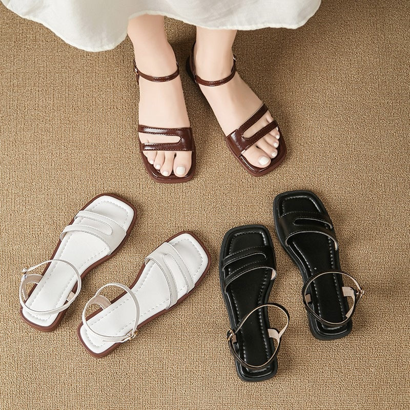 Damen Komfortable Sandalen mit verstellbaren Riemen und elegantem Design EB