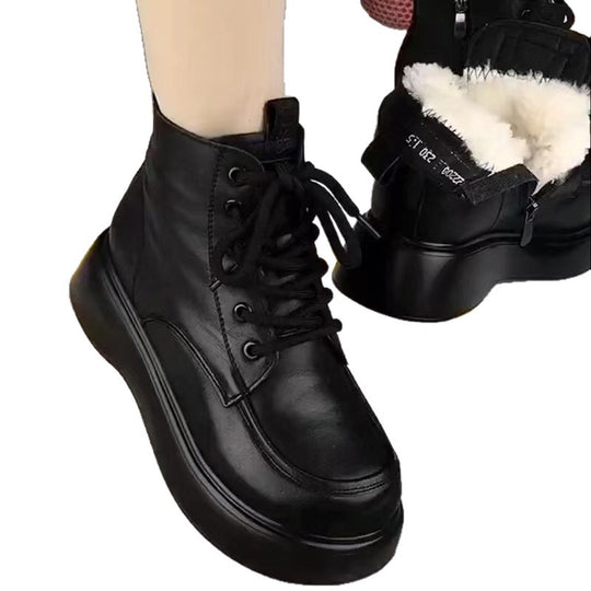Damen Modische Winterboots mit kuscheligem Futter und rutschfester Sohle EB