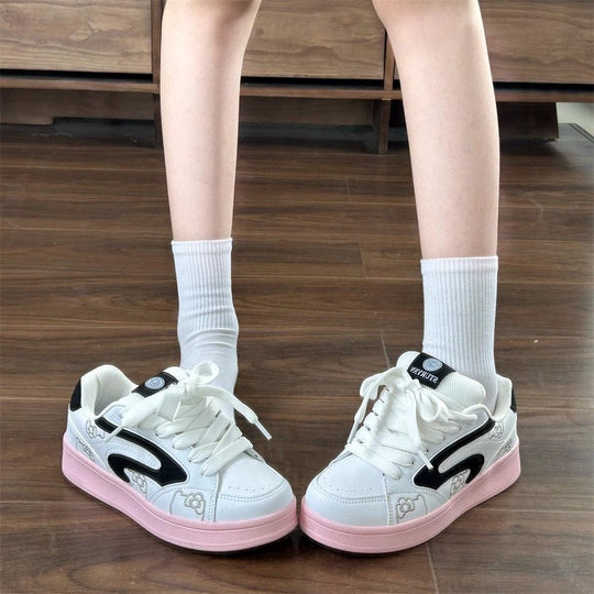 Damen Modische Sneaker mit verspieltem Design und bequemer Dämpfung EB