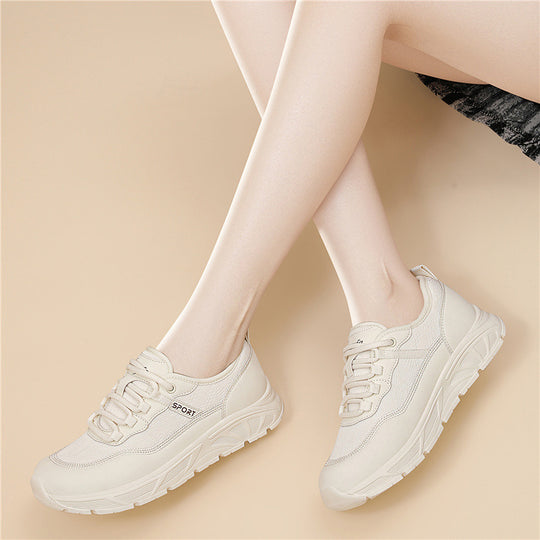 Damen Sportliche Freizeit-Sneaker mit elastischem Schnürsystem und dämpfender Sohle EB