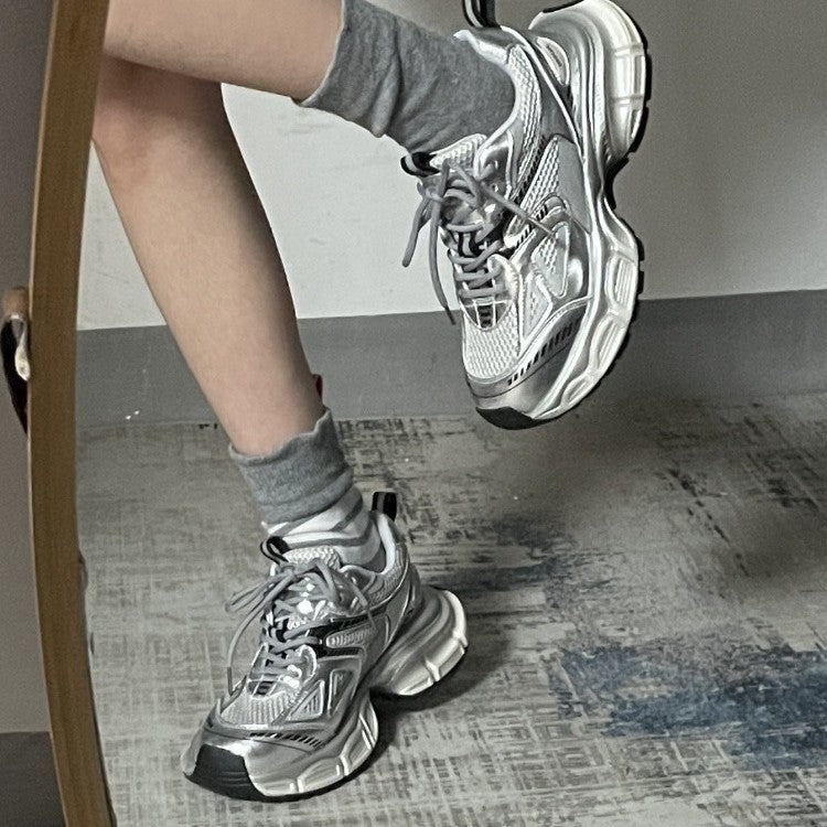 Damen Sportliche Chunky Sneakers mit atmungsaktiver Mesh-Oberfläche und komfortabler Dämpfung EB