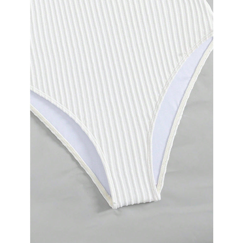 Damen High-Waist Badeanzug mit Cut-Out EB